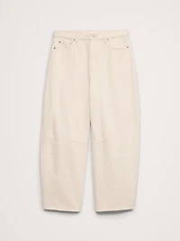 Mid-Rise Barrel Ankle Jean