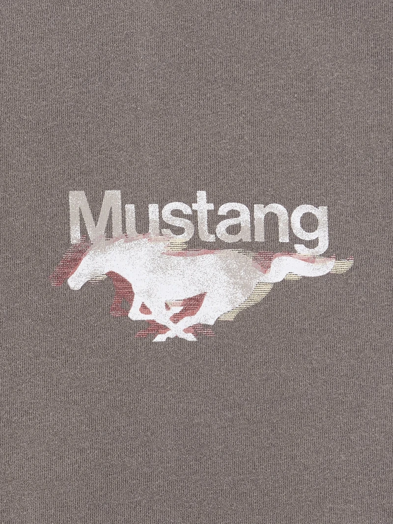 Ford Mustang Heavyweight Crop Graphic T-Shirt