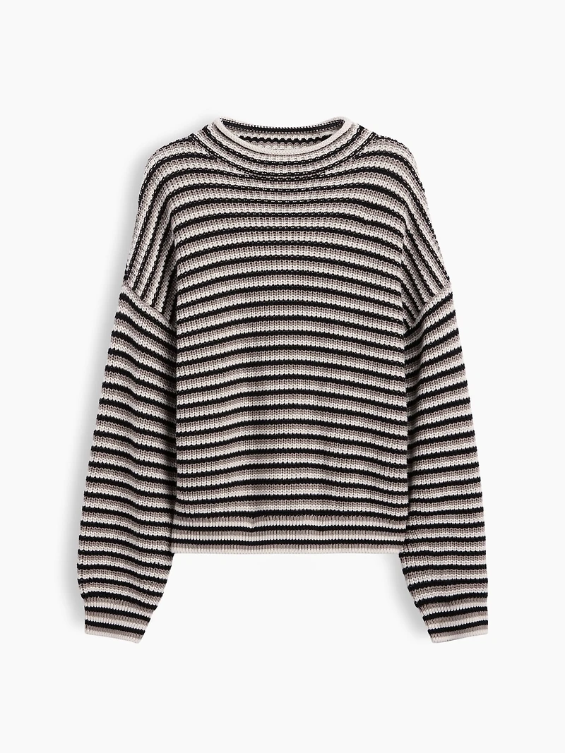 100% Cotton Oversized Rollneck Sweater