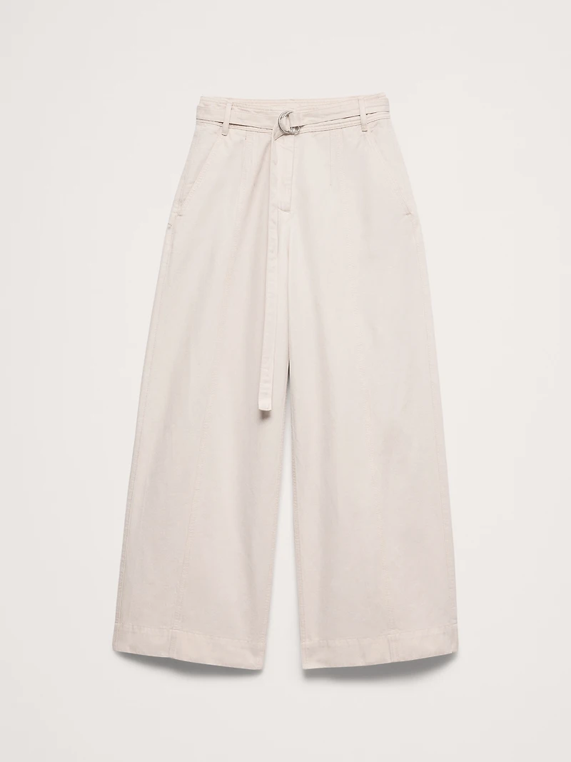 High-Rise Wide-Leg Utility Pant