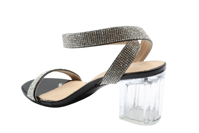 1739 NOIR VERNIS TALON TRANSPARENT