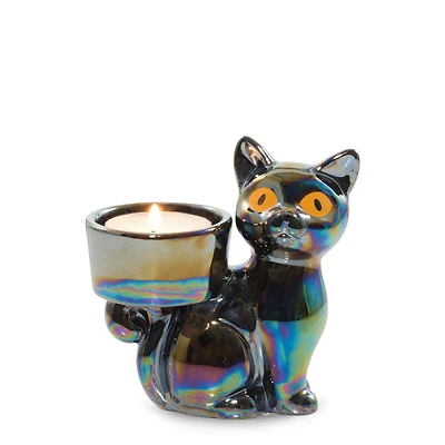 Twilight Whiskers Tea Light Candle Holder