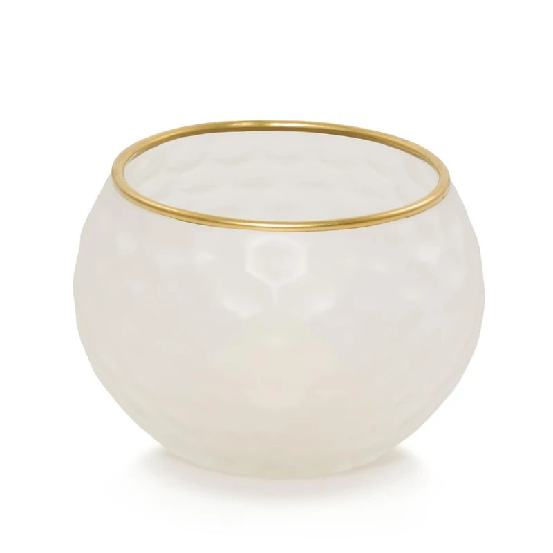 Frosted Honeycomb Tea Light Candle Holder