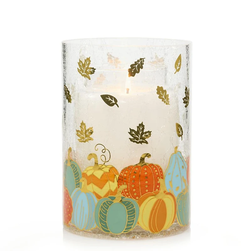 Fall Gourds Glass Holder