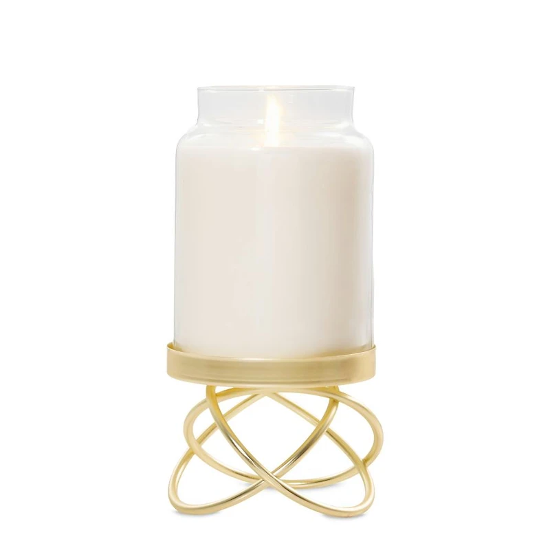 Golden Halo Candle Pedestal