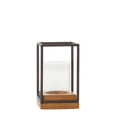 Black Edge Tea Light Candle Holder