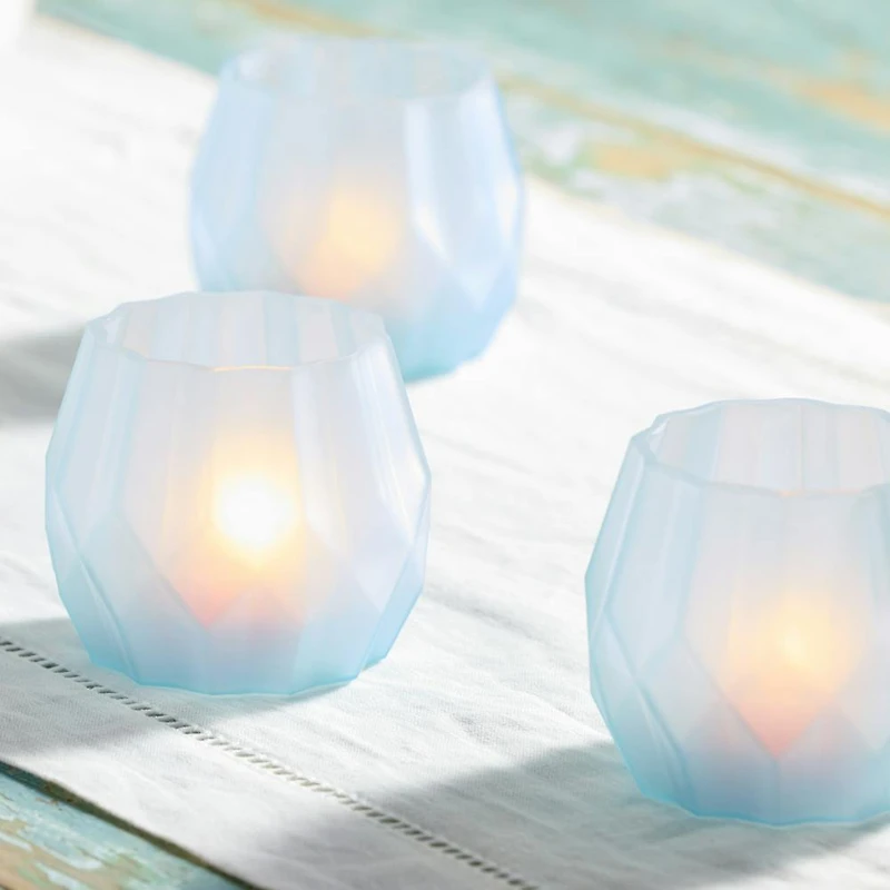 Blue Diamond Tea Light Candle Holder