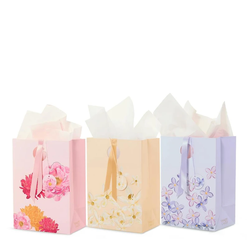 Pink Peony Floral Gift Bag