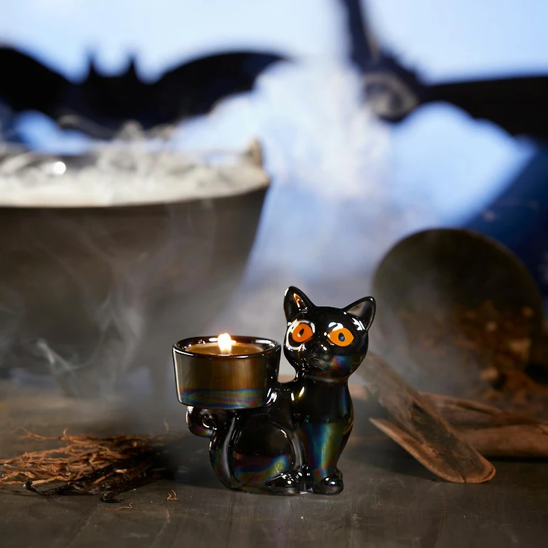 Twilight Whiskers Tea Light Candle Holder