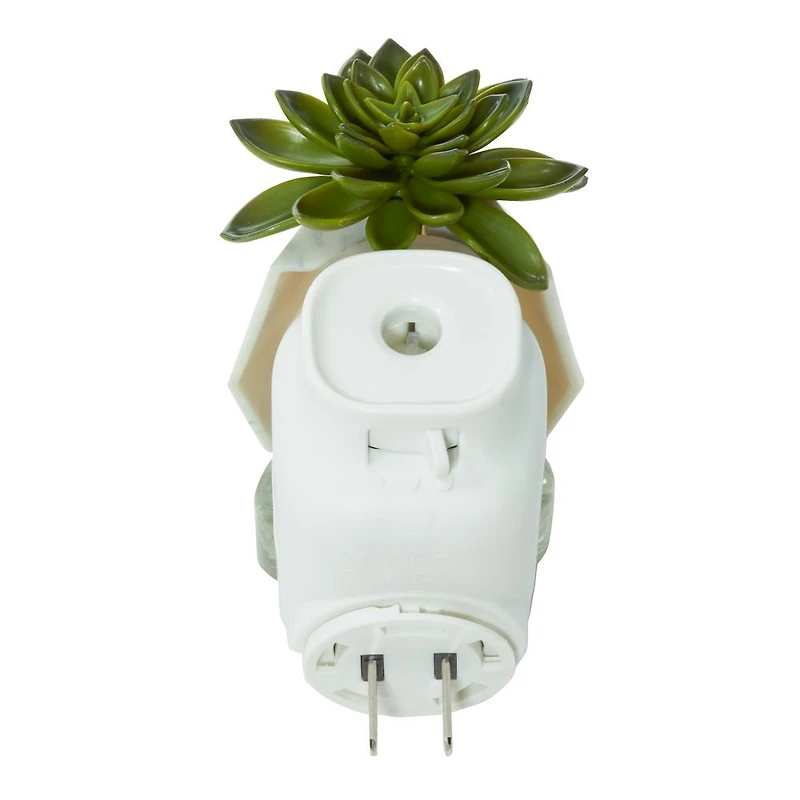 Faceted Succulent ScentPlug® Diffuser w/ Light