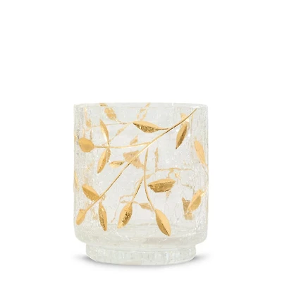 Gold Blossom Tea Light Candle Holder