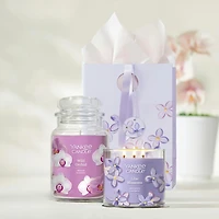 Purple Lilac Floral Gift Bag