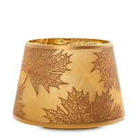 Crackle Leaves Jar Candle Shade