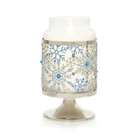 Metal Snowflakes  Jar Candle Holder