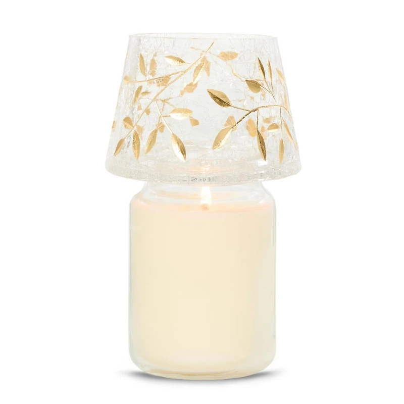 Gold Blossom Jar Candle Shade