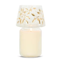 Gold Blossom Jar Candle Shade