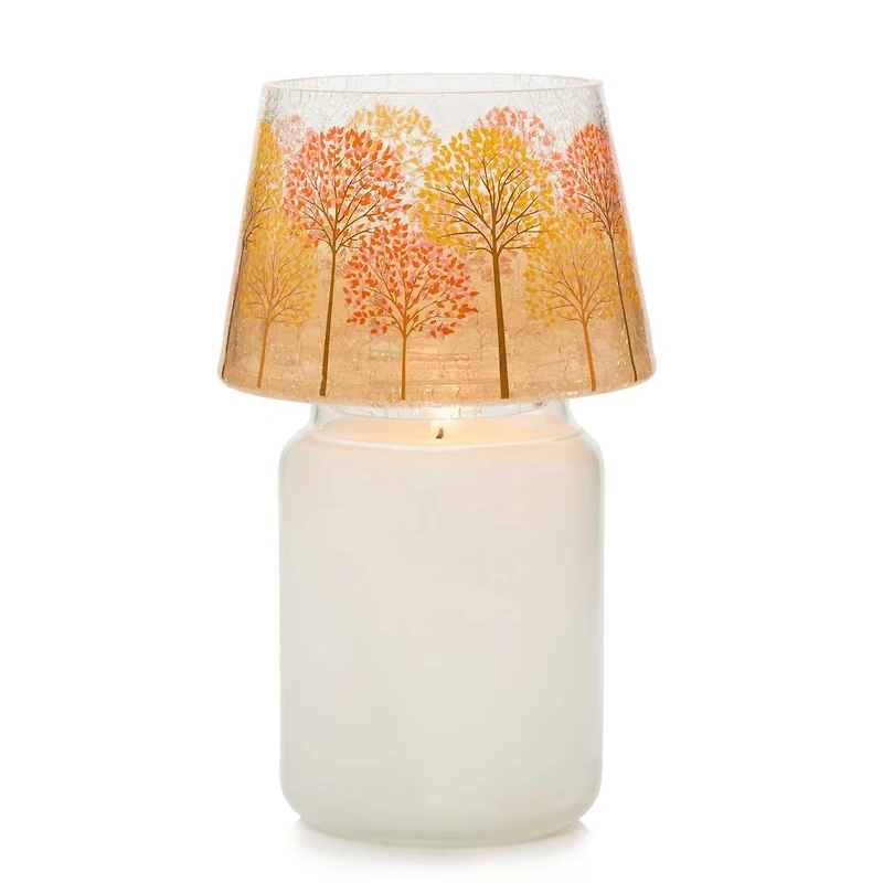 Fall Trees Glass Shade
