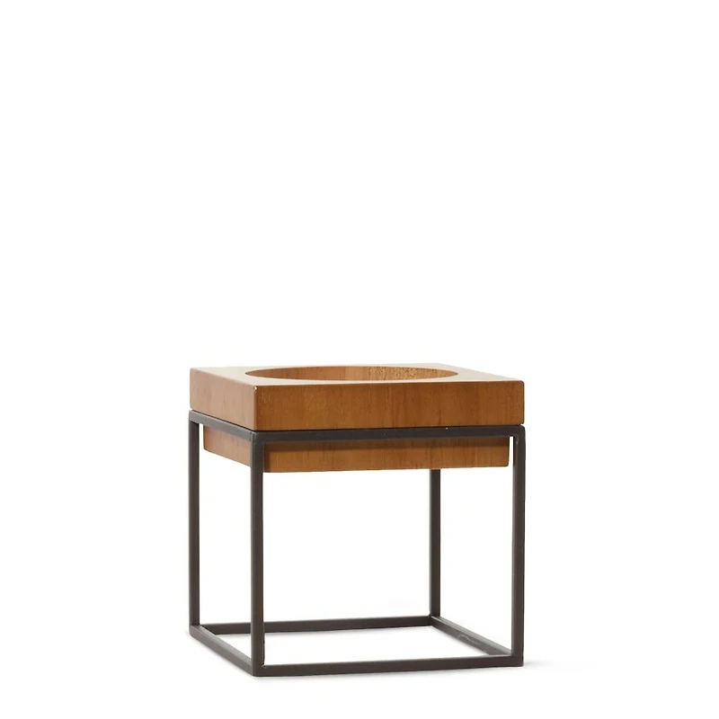 Black Edge Candle Pedestal