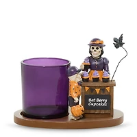 Bonebury Lane Bat Berry Cake Tea Light Candle Holder