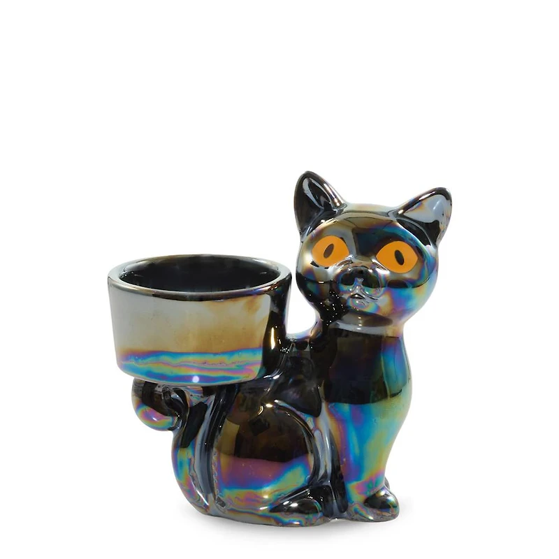 Twilight Whiskers Tea Light Candle Holder