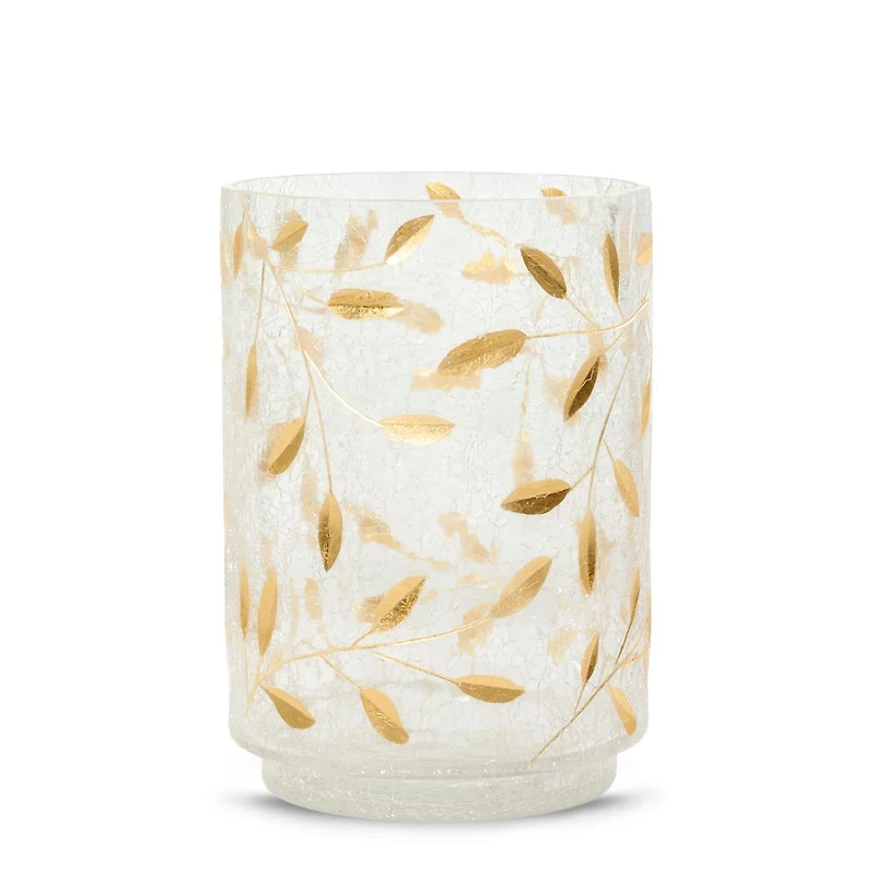 Gold Blossom Jar Candle Holder