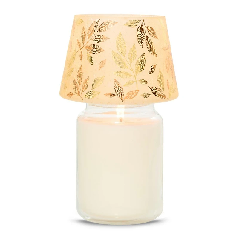 Frosted Gold Jar Candle Shade