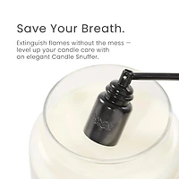 Black Apothecary Jar Candle Snuffer