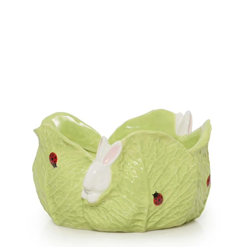 Ceramic Easter Bunny Jar Candle Holder