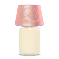 Roselle Etched Jar Candle Shade