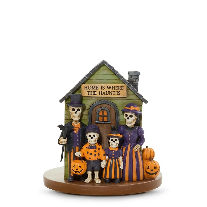 Bonebury Lane Haunted House Jar Candle Holder