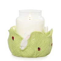 Ceramic Easter Bunny Jar Candle Holder