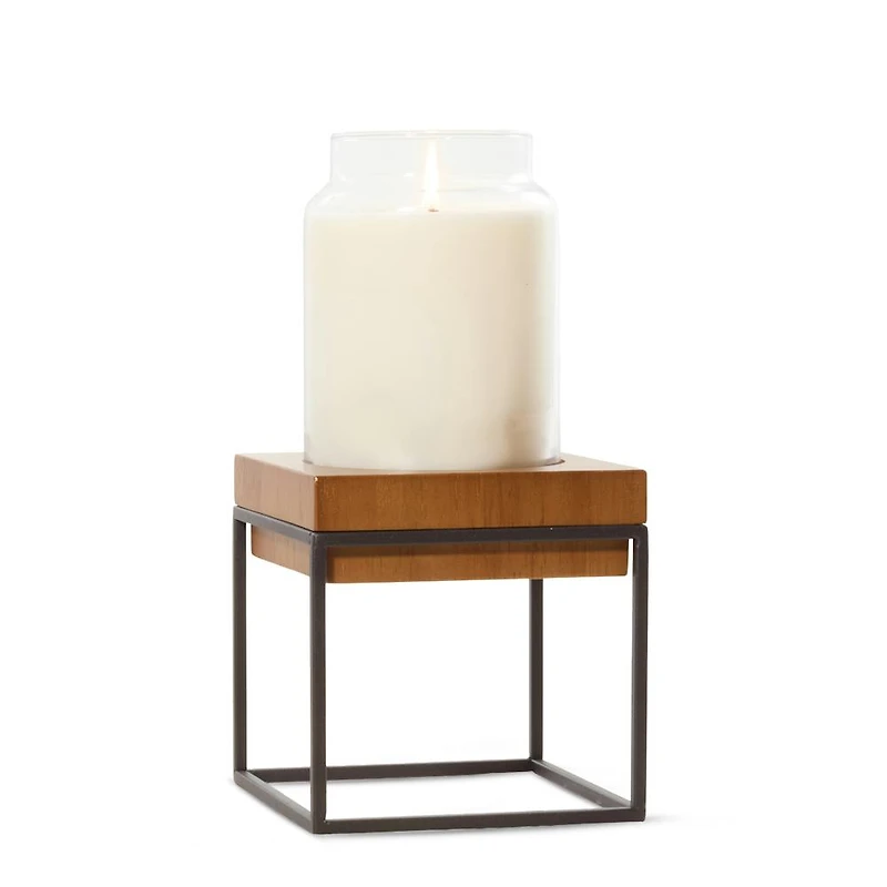 Black Edge Candle Pedestal