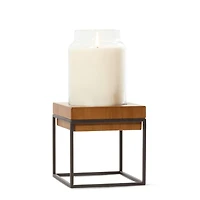 Black Edge Candle Pedestal