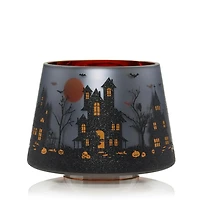 Flicker Halloween House Glass Shade