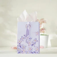 Purple Lilac Floral Gift Bag