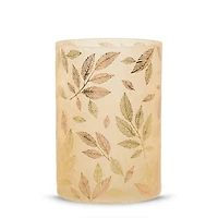 Frosted Gold Jar Candle Holder