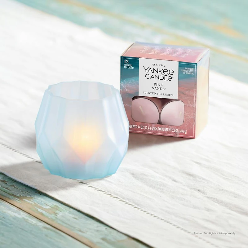 Blue Diamond Tea Light Candle Holder