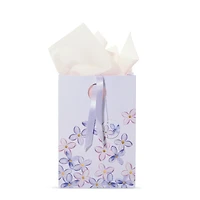 Purple Lilac Floral Gift Bag