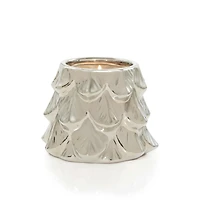 White Spruce & Grapefruit Silver Tree Candle