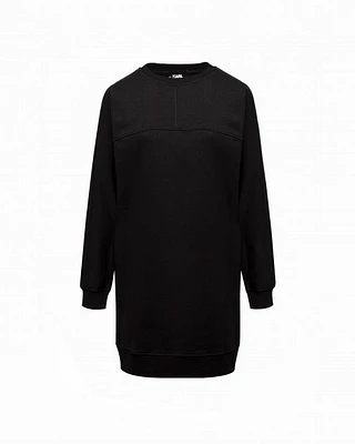 Vestido Karl Lagerfeld Big Logo Sweat Dress 230W1355 Preto