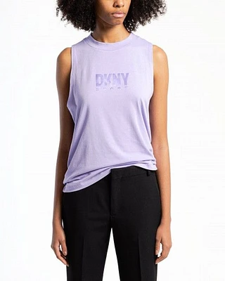 T-shirt manga caveada DKNY Sport DP3T9767 Lilás