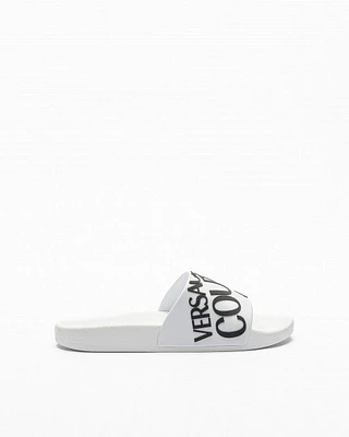 Chinelos Slide Versace Jeans Couture 74YA3SQ1 Branco