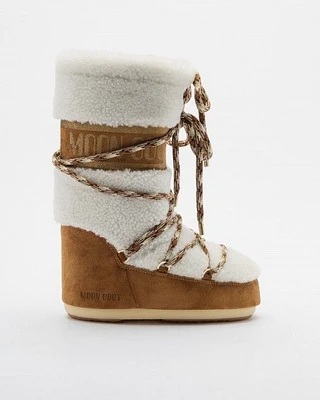 Botas Moon Boot Icon Shearling Camel