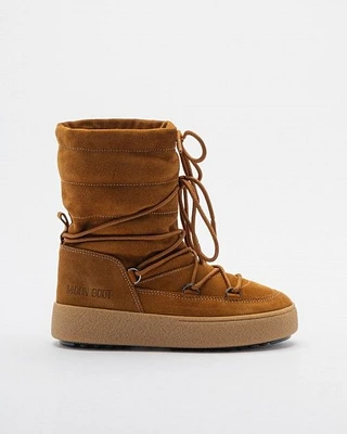 Botas Moon Boot Ltrack Suede Camel