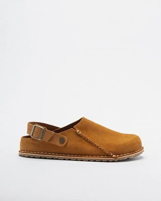 Chinelos Birkenstock Lutry Premium Suede Camel