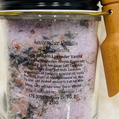 Lavender Vanilla Bath Salts | Blissful Bubbles Boutique Ltd.