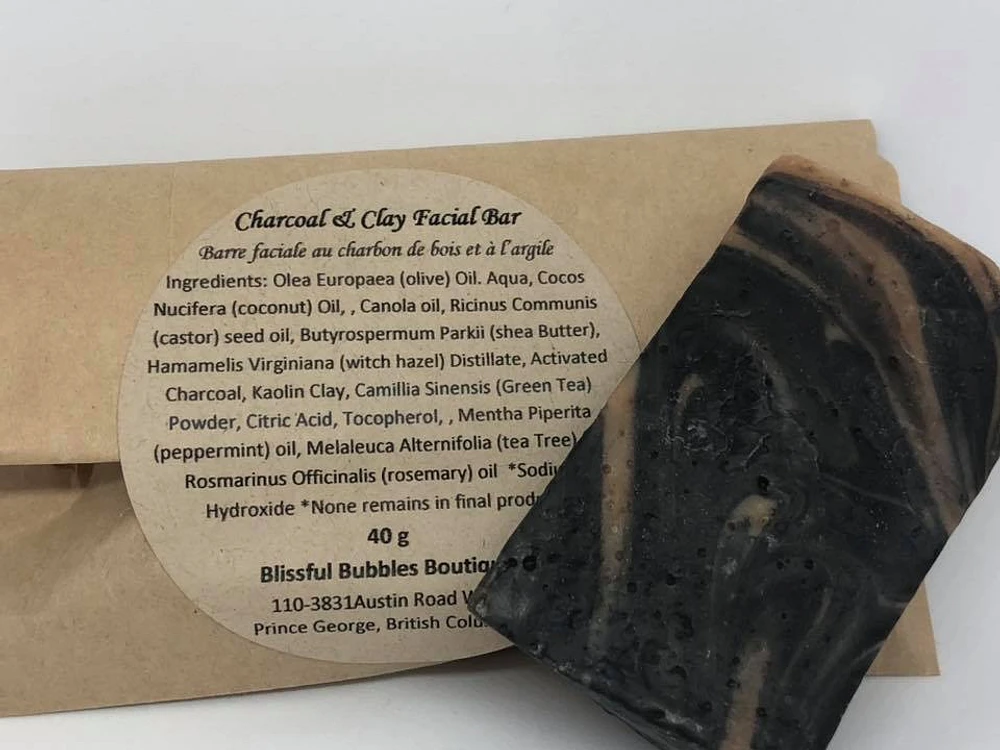 Charcoal & Clay Facial Soap | Blissful Bubbles Boutique Ltd.