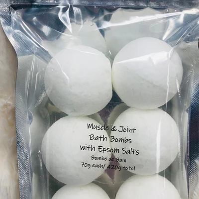 Muscle & Joint Bath Bomb 6 Pack | Blissful Bubbles Boutique Ltd.