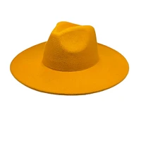 Vegan Felt Wide Brim Rancher  Hat: Olive