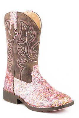 Little Kid - Glitter Aztec Boot